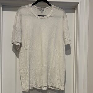 James Perse White Short Sleeve Crewneck Tee